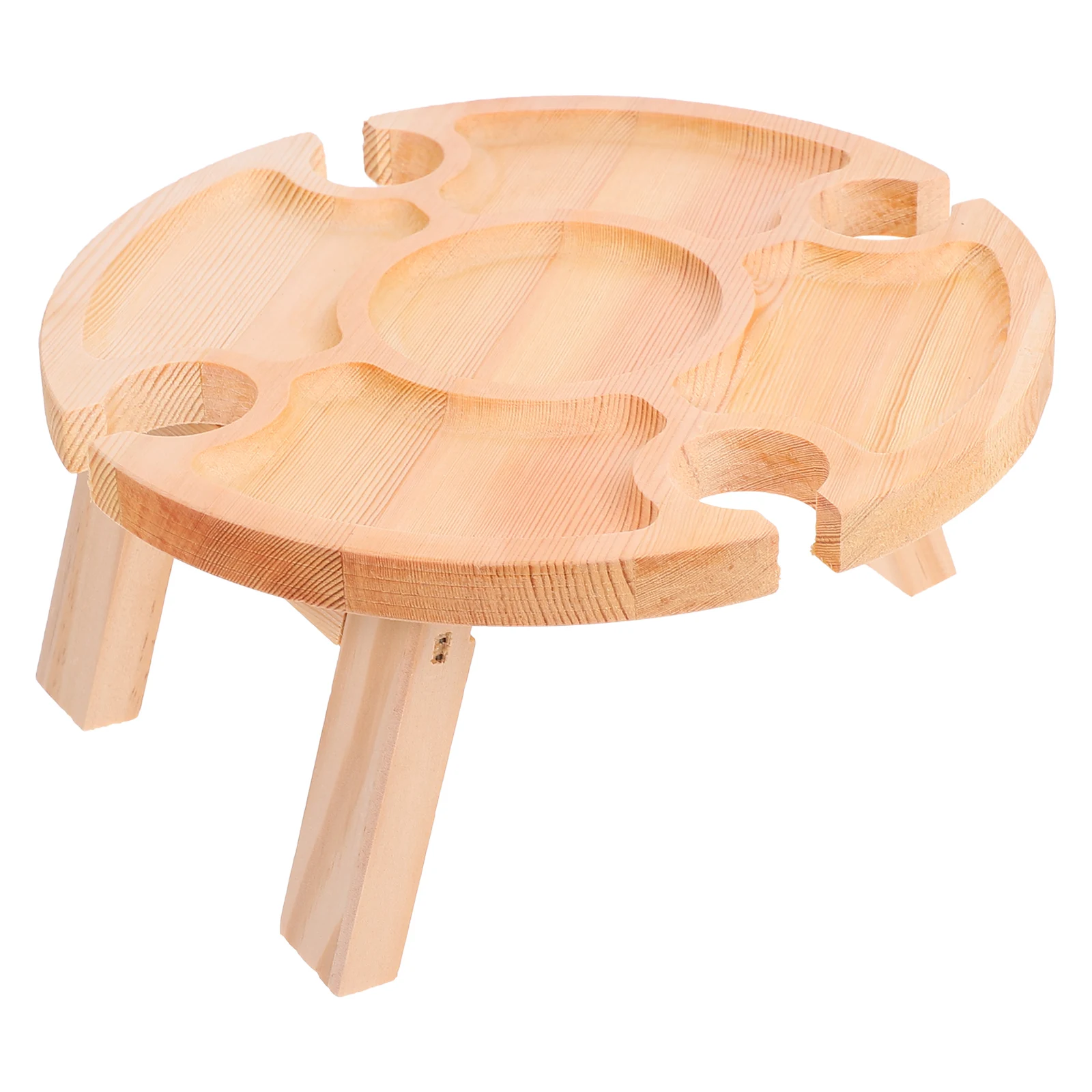 

1pc Foldable Portable Round Tables Outdoor Picnic Camping Beach Foldable Table Backyard Storage