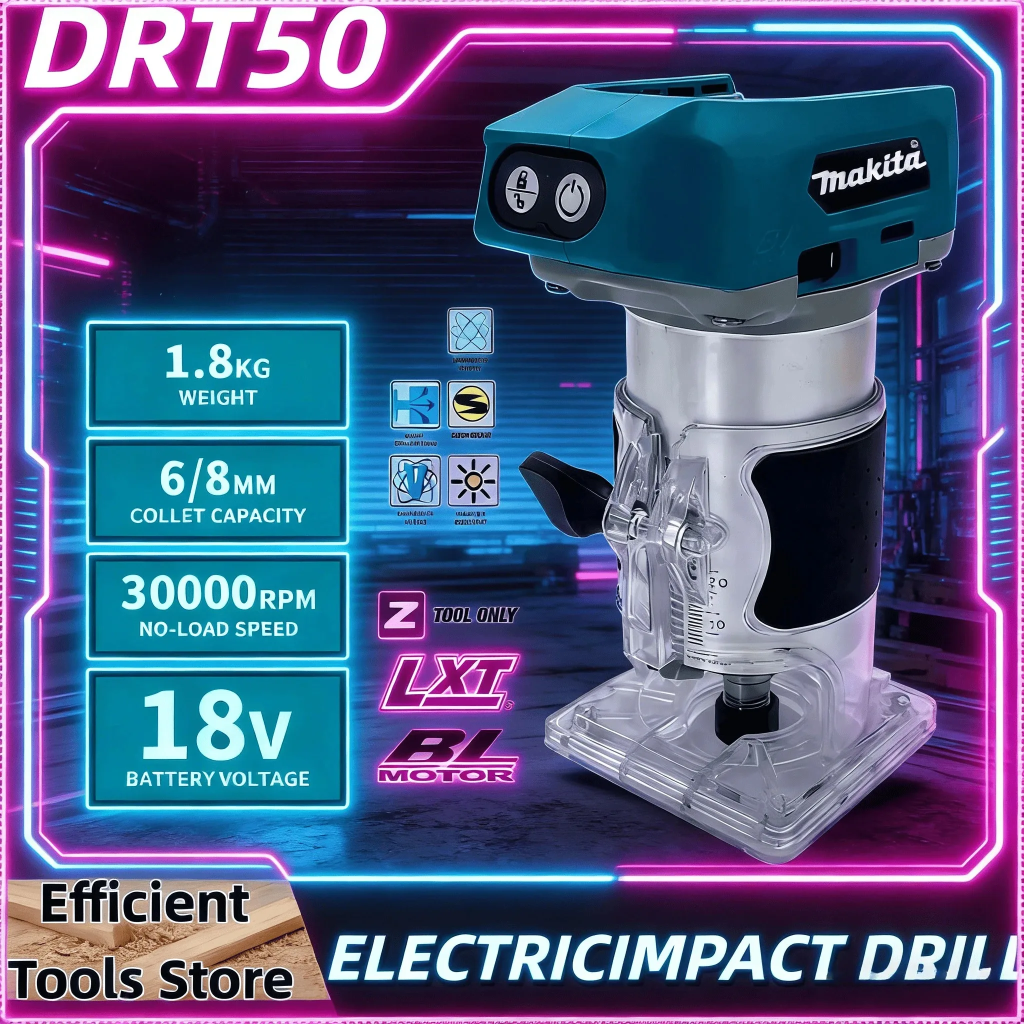 2026-makita-drt50-18v-lxt-recortadora-inalambrica-sin-escobillas-con-mandril-de-635mm-para-ranuras-de-bisagra-y-fresado-de-patrones-en-puertas-de-gabinetes