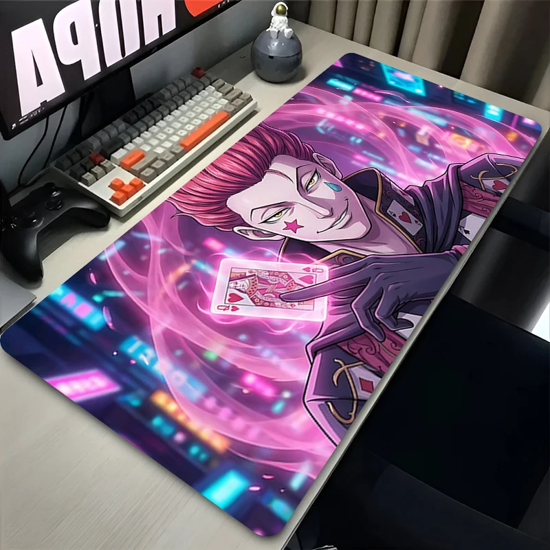 Large HD XXL Mouse Pad H-Hunter X Hunter Anime Game Mousepad Office Laptop Expand Desk Mat Non-slip PC Accessories Mat
