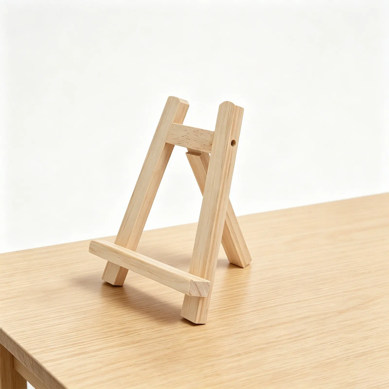 1Pcs Table Easel Beechwood Small Handcrafted Wood Artist A-Frame Display Stand for Paintings Photography Studio Desk Calendar