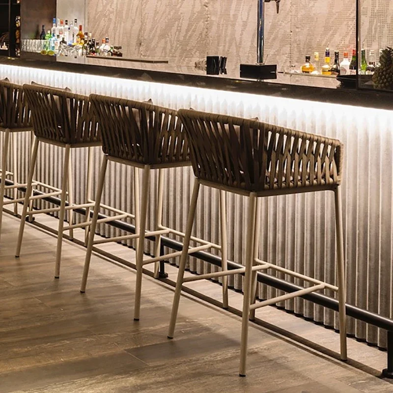 Design Ergonomic Taburetes De Bar Home Furniture Premium Minimalist Bar Chair Modern Comfortable Vintage Classic Bar Chair