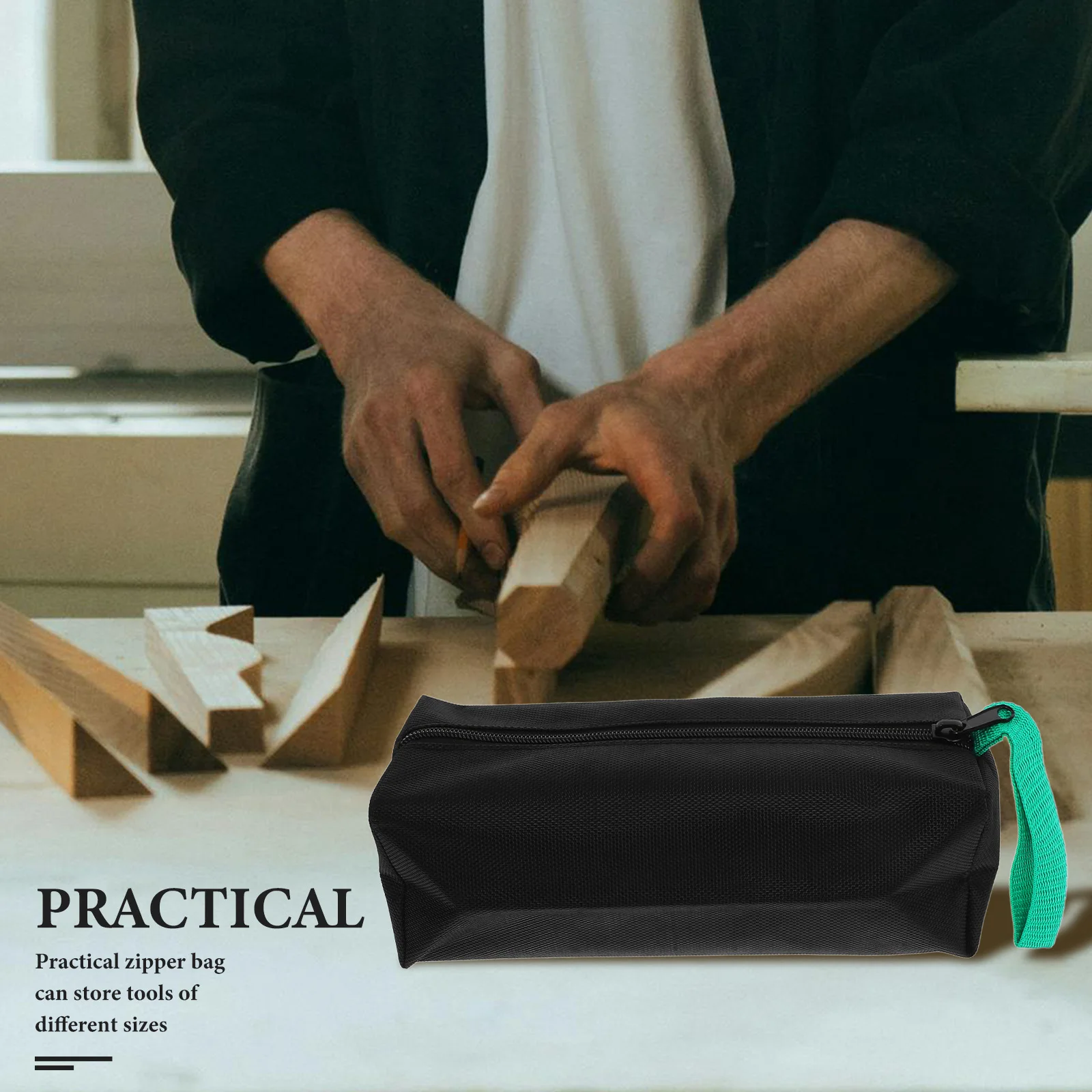 

Oxford Cloth Toolkit Zippered Pouch Portable Tool Storage Bag ganizer Small Tool Bag Lightweight Durable Hardware Tools