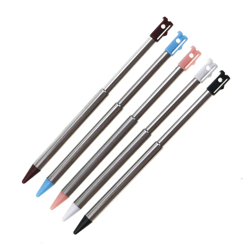 JCD 1pcs Metal Short Adjustable Extendable Styluses Pens For 3DS DS Plastic Stylus Touch Pen