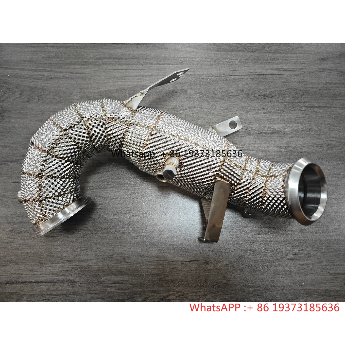 AKS Catted Heatshield Racing Downpipe for Mercedes-Benz A45 A45S AMG W177 M139 2.0T 2019+ Downpipe