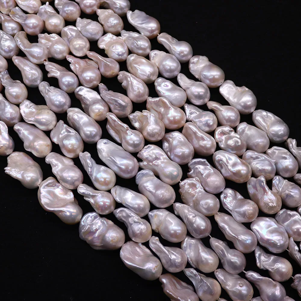 Geometric Irregular Natural Freshwater Tail‑Shaped Pearl Loose Beads Polished Straight Hole Beads DIY Necklace Bracelet Jewelry