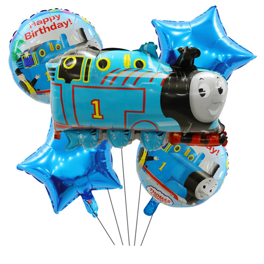 Thomas And Friends strona dekoracji pociąg lokomotywa balon papierowe kubki i talerze obrus wysokiej jakości przybory dla niemowląt