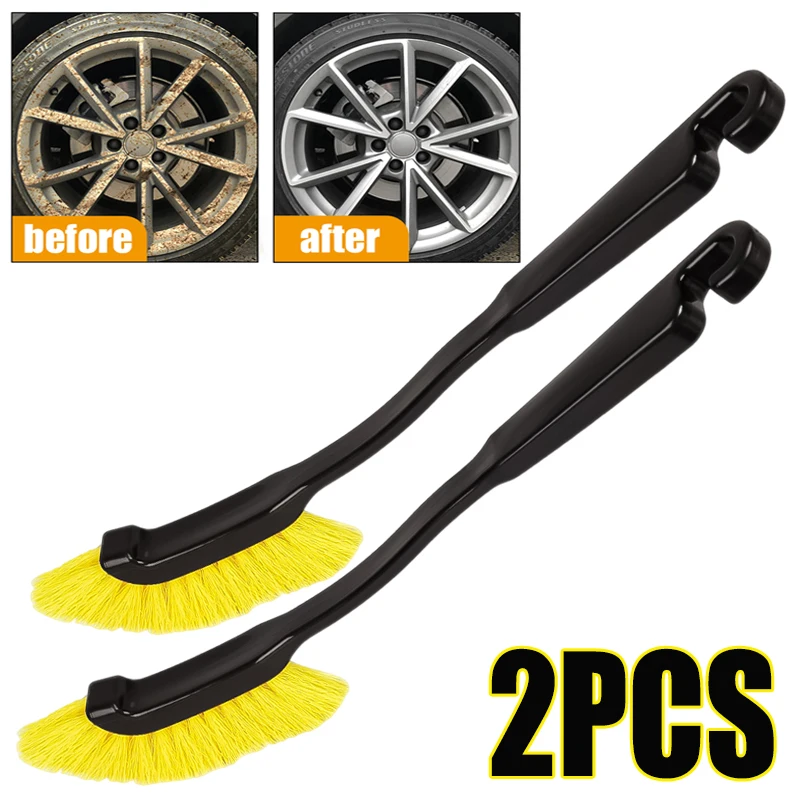 

Car Tire Cleaning Detail Brush Car Wash Special Long Handle Crevice Brush Multifunctional Auto Interior Exterior Cleaning Tools