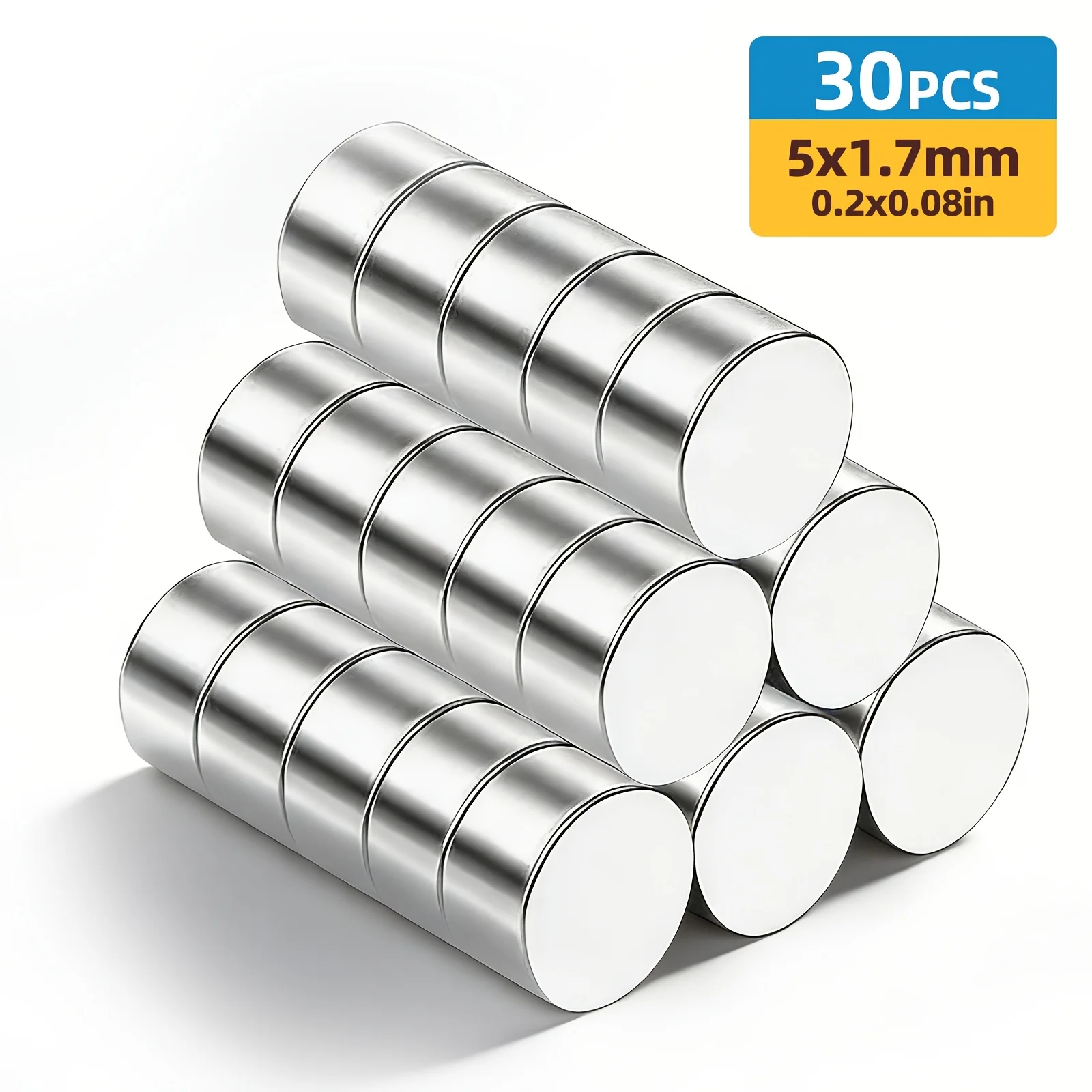5x2 6x2 8x2 10x2 10x3 12x3 15x2 Verschillende hoeveelheden koelkastmagneten rond, veel gebruikt voor gereedschapsopslag, kantoren