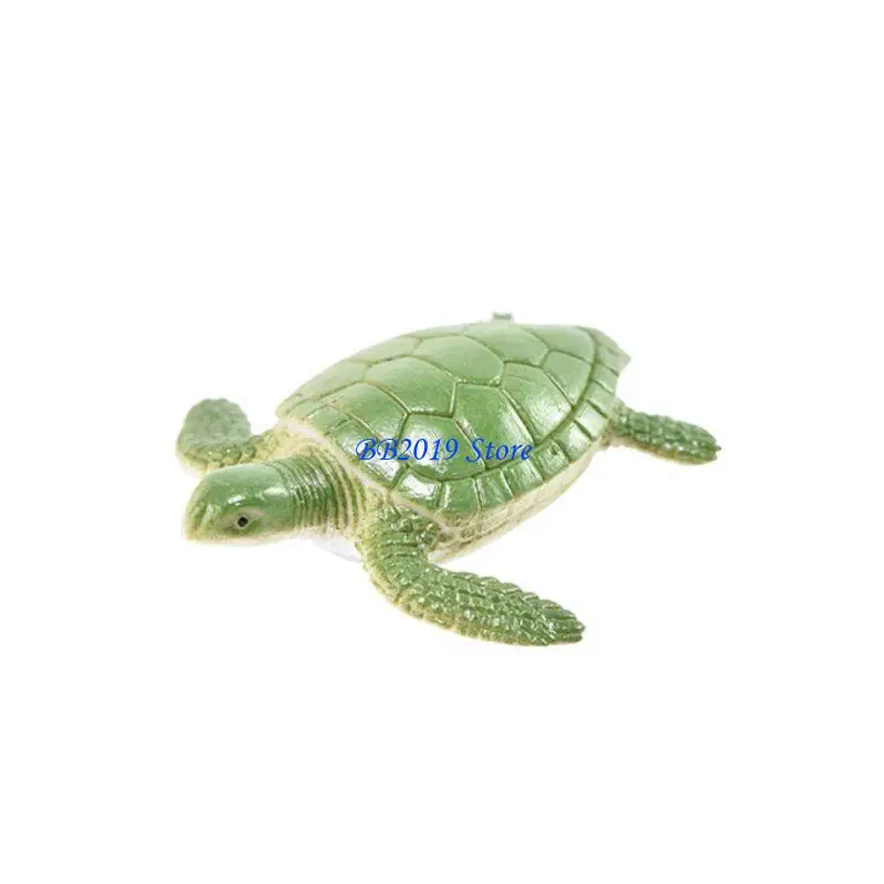 Q0KB 12pcs/set Simulation Animal Tortoise Figures Model Halloween Jokes Trick Ki