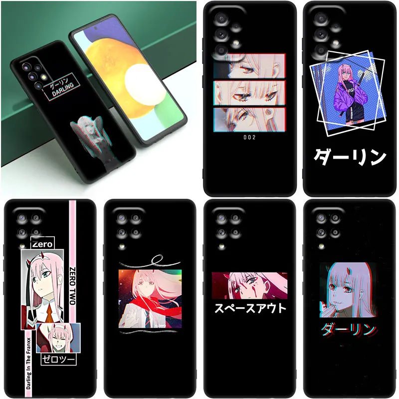 Zero Two Darling in the FranXX Black Case For Samsung Galaxy A53 A52S A73 A12 A13 A72 A32 A33 A22 A23 A21S A31 A50 A51 A70 A71