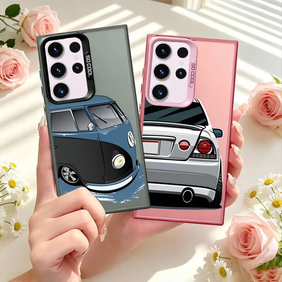 JDM CAR Phone Cover Case for Samsung Galaxy S26 S24 FE S21 S20 FE S23 S25Edge S22 Ultra S25 Note 20 Ultra