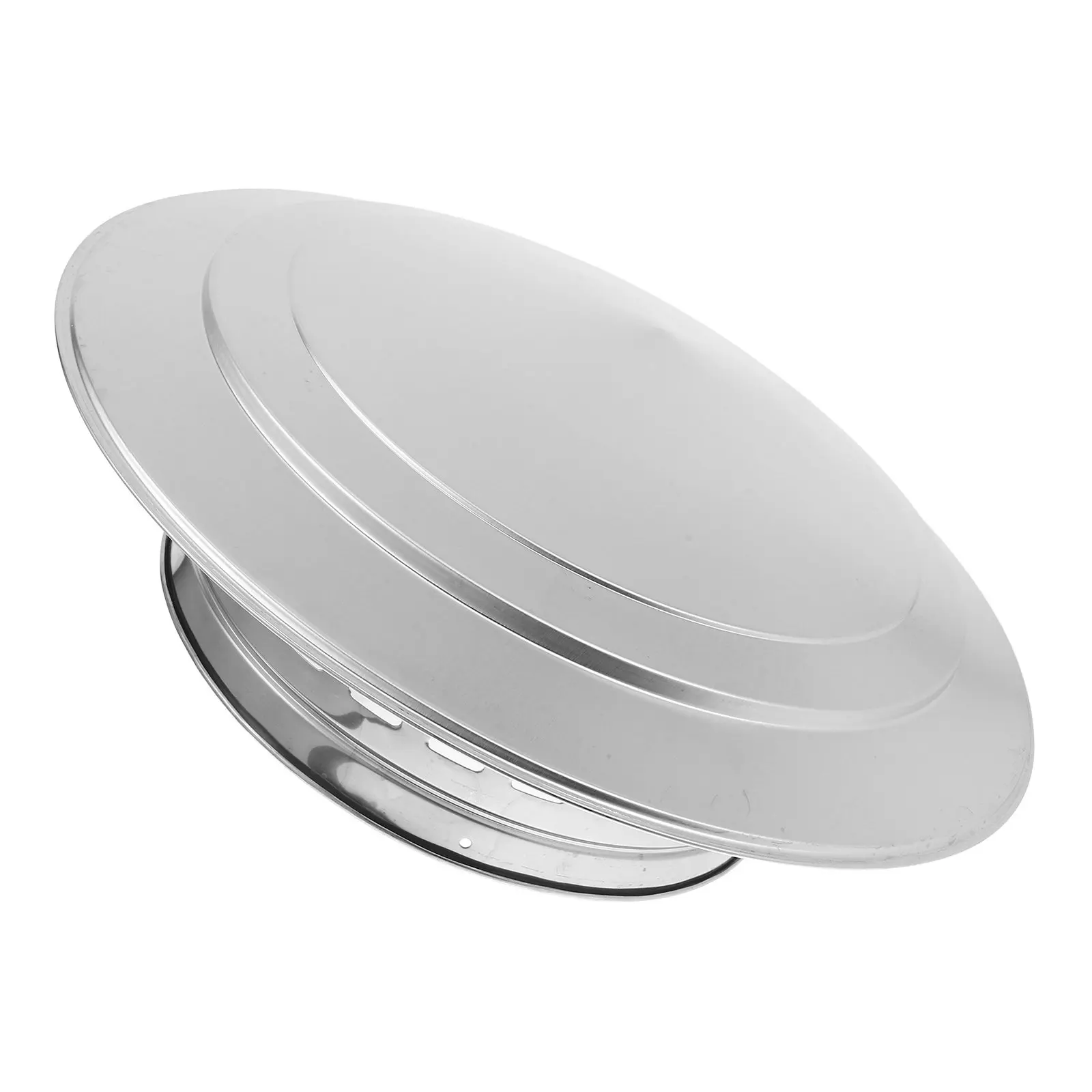 

15 Inch Stainless Steel Chimney Cap Metal Round Chimney Cap Rainproof Vent Cap For Roof Ventilation Outdoor Chimney Cover