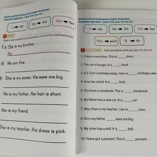 English Grammar Knowledge Exercise Book Children's English Enlightenment Special Training Natural Spelling Books - Image 5