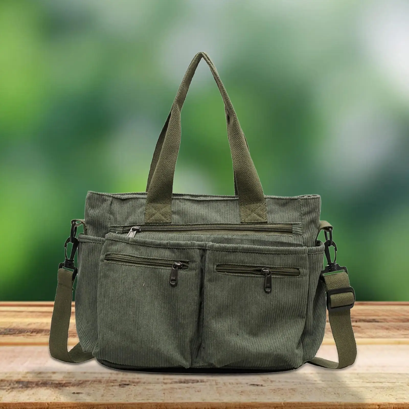 

Womens Corduroy Crossbody Bag Lightweight Satchel Travel Bag Large Capacity Hobo