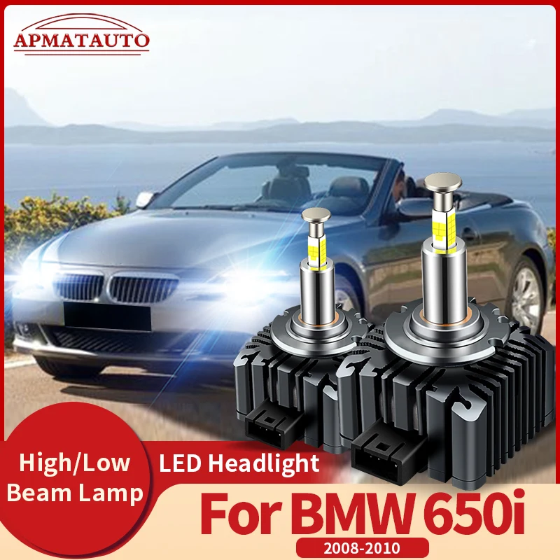 

2PCS CANbus Car LED Headlight 32000LM Bulb Kit to Replace HID Conversion Lamps For BMW 650i 2008 2009-2010 Plug&Play