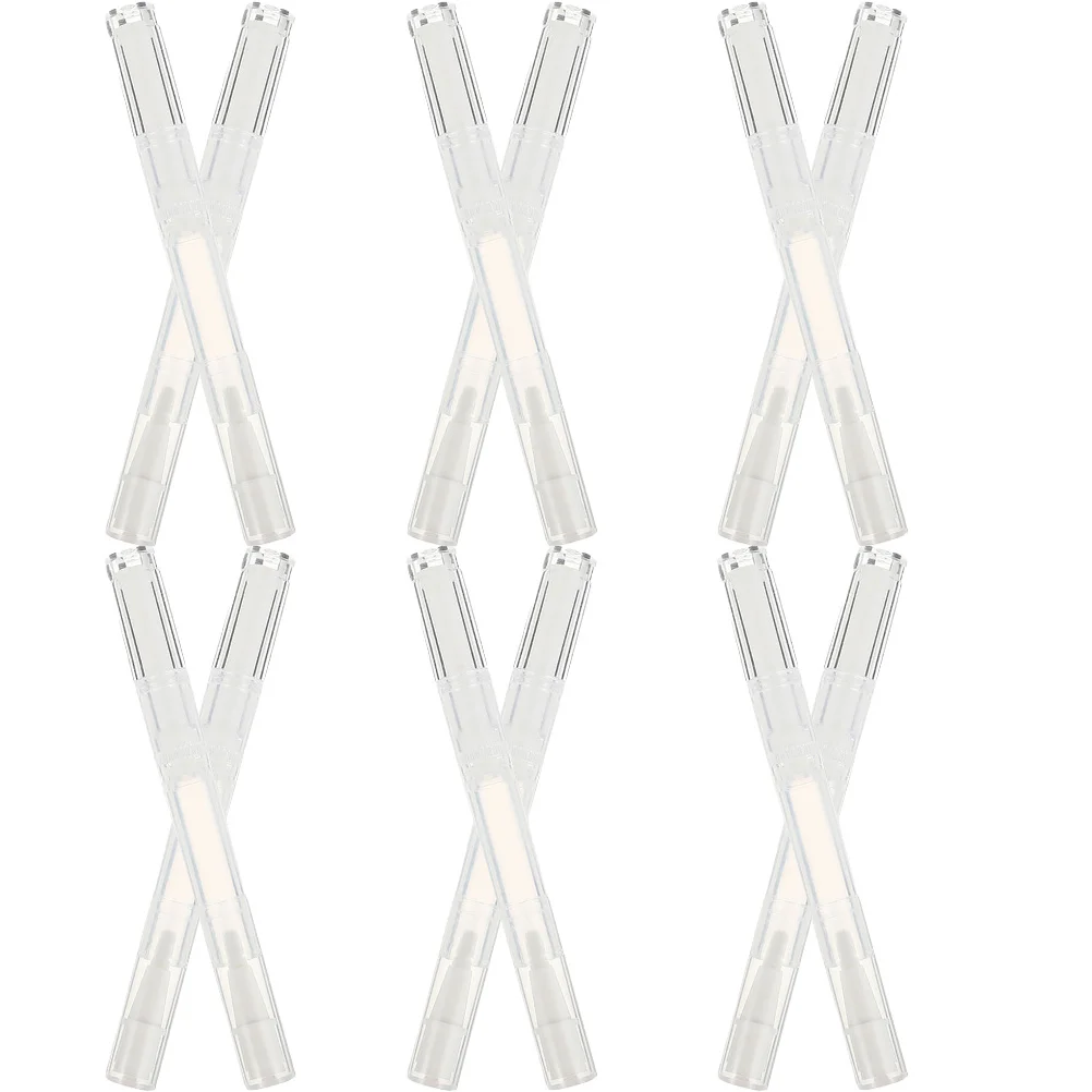 12 szt. Puste tubki na długopisy, wielokrotnego użytku pojemniki na płynne kosmetyki, przenośne aplikatory pędzelkowe do odżywek do paznokci, olejków, błyszczyków i olejków eterycznych.