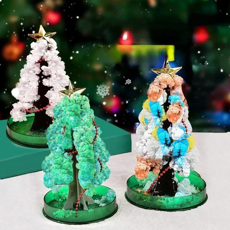 Magic Mini Chirstmas Trees Creative Magic Crystal Trees Grow By Magic Water Christmas Gifts for Kids Navidad DIY Xmas Decoration