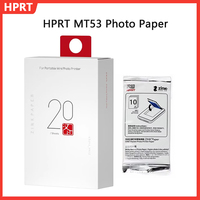 Original HPRT MT53 Color Photo Paper Self-adhesive Photo Paper For Mini Portable Printer 2x3 Inch Photo Paper HD Photo MT53