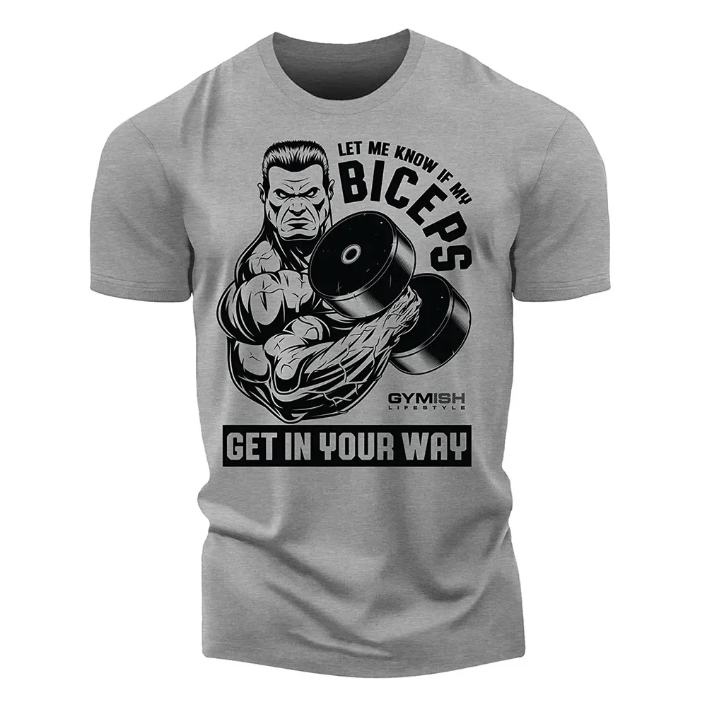 Summer New Men\'s T-shirt 3D Print Fun Fitness Muscle Men\'s Plus Size Round Neck Top Comfortable Casual Sports Short Sleeves