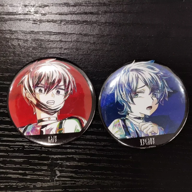 Hot Anime MILGRAM Figures MIKOTO FUTA HARUKA Cosplay Metal Badges Bag Pins Decorative Toy Brooch Fans Christmas Gift