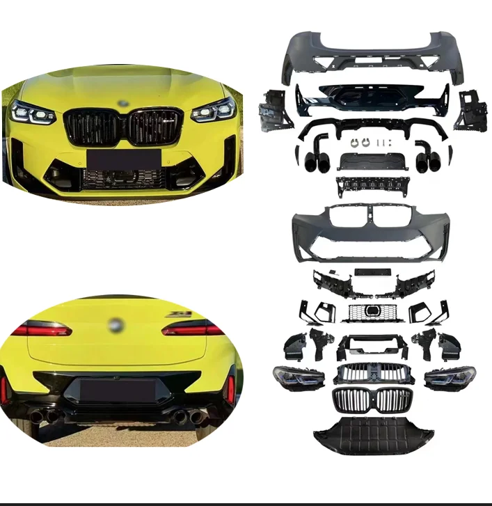 

Good Bodykit For 2018-2021 X4 Upgrade X4m Bodykit Front Bumper Rear Bumper Diffuser Exhaust Pipe For Classic Auto Parts