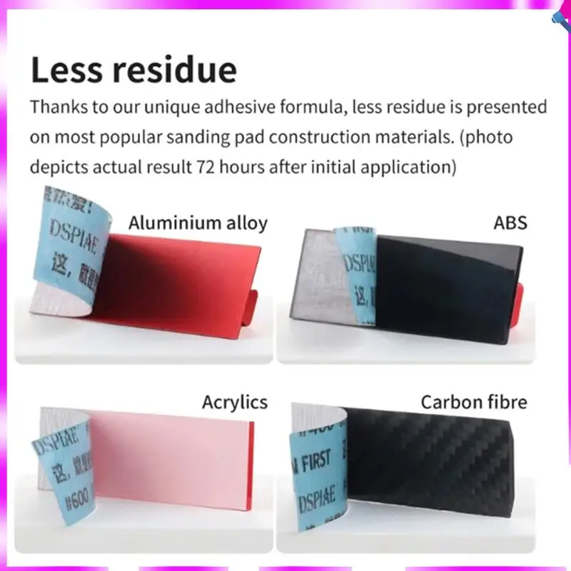 N96R Combination Of Self-Adhesive Sandpapers Included Grinding Block For Modeler Hobby Building Tools Model Making DIY