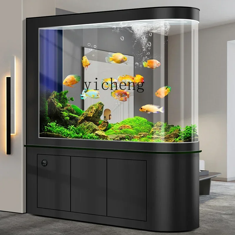 

XL living room household home screen partition medium and large entrance aquarium bottom filter water-free new model