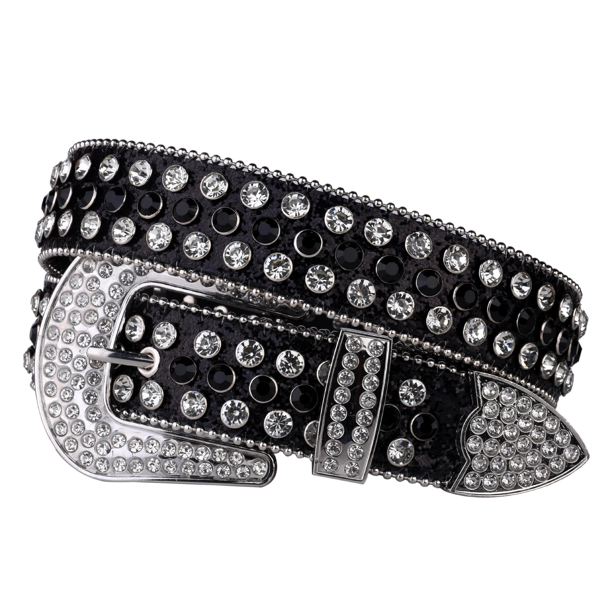 Studded Rhinestone Belts Women Fashion Belt Shiny Pu Leather Belt, Wedding Party Belt Couple Valentines Gifts For Girlfriends