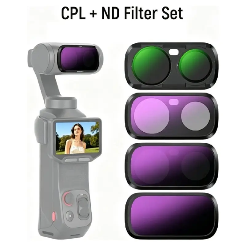 LXYB18B CPL+ ND Filter Set For Luna Ultra- Neutral Density Filters(ND16+ ND64+ ND256) Action Camera Polarizing Lens Acc