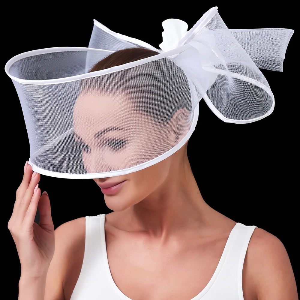 New Navy Fascinator Wedding Pillbox Hat Women Elegant Fascinator Hats Hair Clip Church Ladies Party Headpiece Fashion Headwear