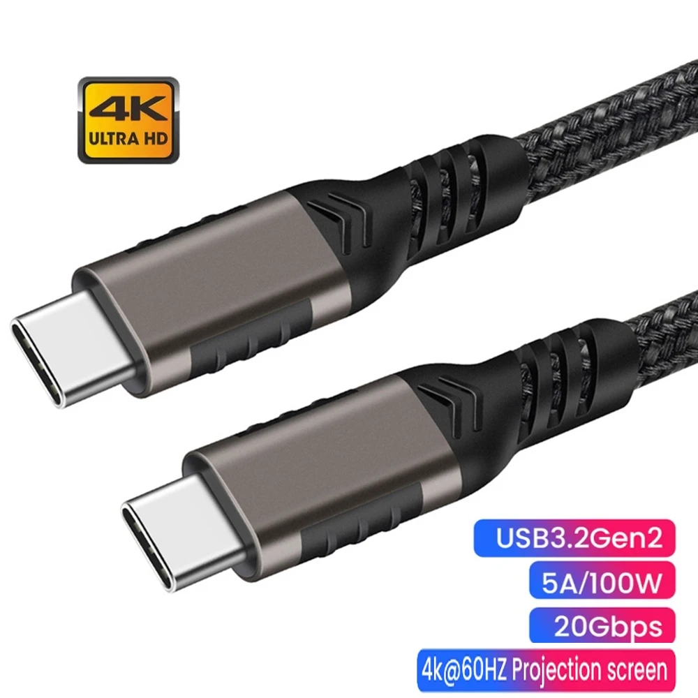 

USB 3. 0 Gen2 5A 3,2 Вт Type-C кабель Thunderbolt 3 20 Гбит/с