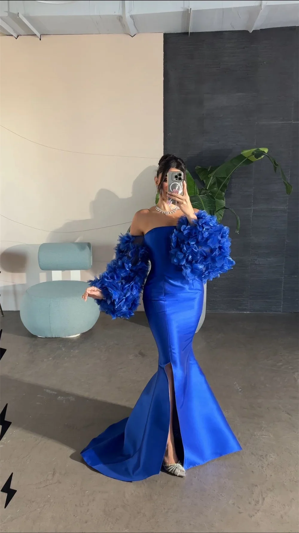 Customized Evening Gown Prom Dearin Spaghetti Strap Mermaid Floor Length Skirts Hugging Applique Bespoke Occasion Dresses Formal