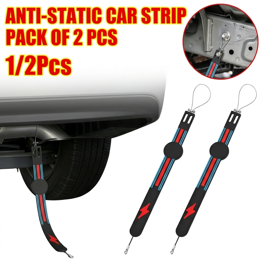 Anti Static Belt For Car Anti Static Car Earth Belt Cord Safe Driving Tool Car Static Eliminator Vehicle Automotive Truck SUV RV