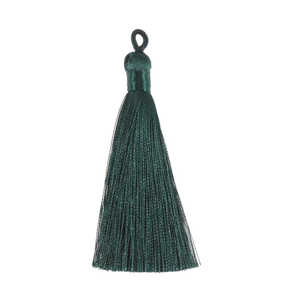 

20Pcs Ice Silk Tassel Earrings Accessories Solid Color Long Hanging Tassel Pendant Earrings Supplies DIY Keychain Jewelry Gifts