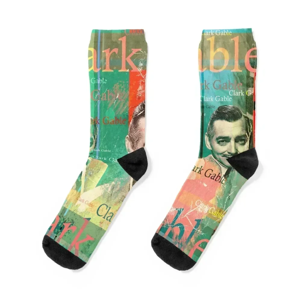 

Awesome Clark Gable Portrait, Famous American Actor, Aesthetic Artwork for Movie Fans Socks snow Climbing Socks Female Men's