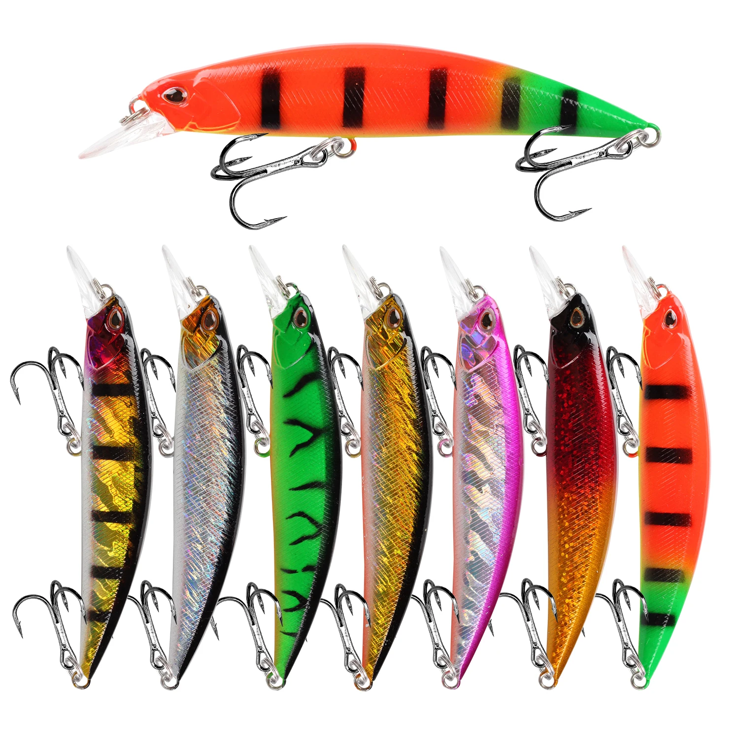 Sinking Minnow Fishing Lure Wobblers 110mm 15.6g Artificial Plastic Hard Bait Crankbait Bass Pike Jerkbait Fishing Tackle