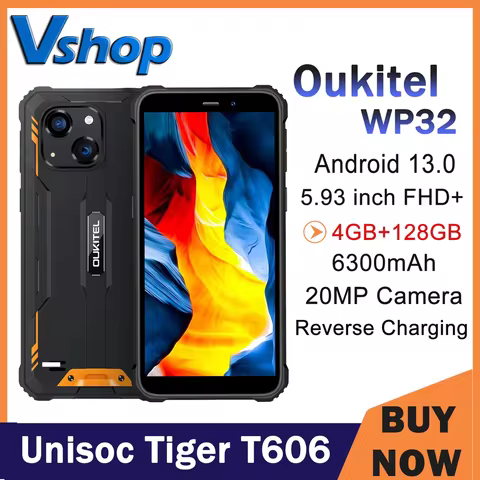 Oukitel WP32 Rugght Phone 4GB+128GB 5.93'' FHD+ Di...