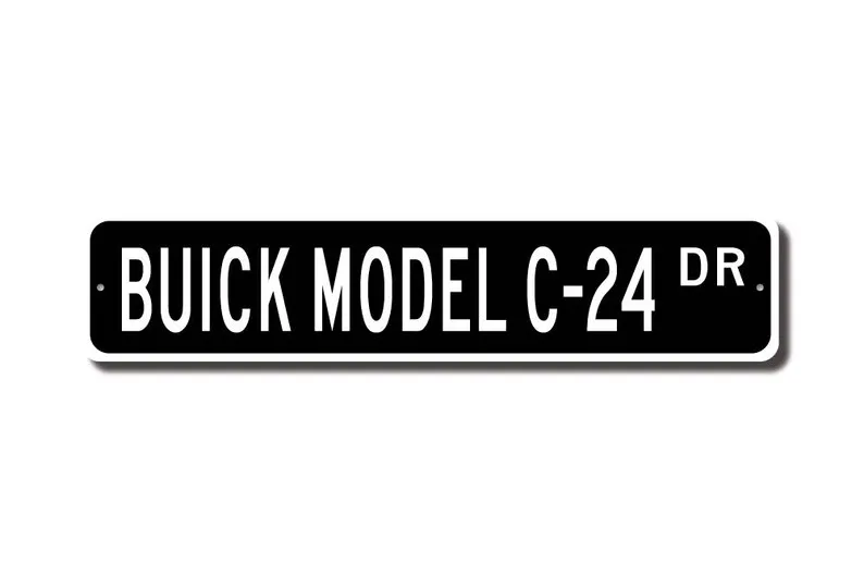 Model C-24 Buick, Buick Model C-24 sign, Buick Model C-24 gift, vintage car collector, Buick lover, Custom Street Sign, Quality