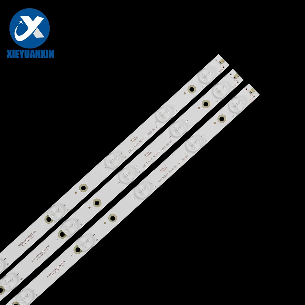 3 pz/set 631 mm 9 lampade barra di retroilluminazione a led per riparazione TV da 32 pollici ZDCX315D09-ZC14F-01 DEXP H32B3000E STV-32LED14 LED3230 H32B7000E