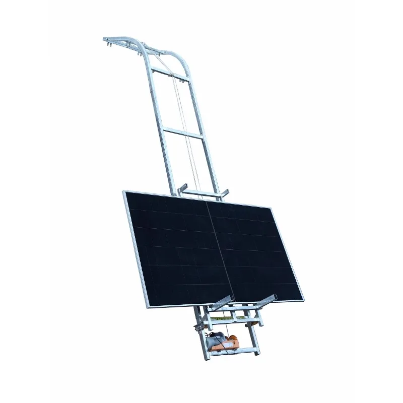 Photovoltaic panel lift, sun room, solar glass door and window hoist, fully automatic to the top of the turn small ladder