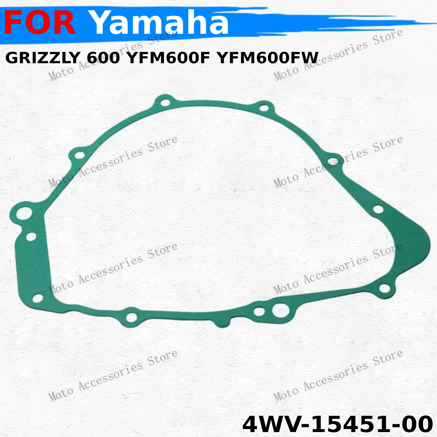

Generator Cover Gasket For Yamaha GRIZZLY 600 YFM600F YFM600FW 1998 1999 2000 2001 OEM:4WV-15451-00