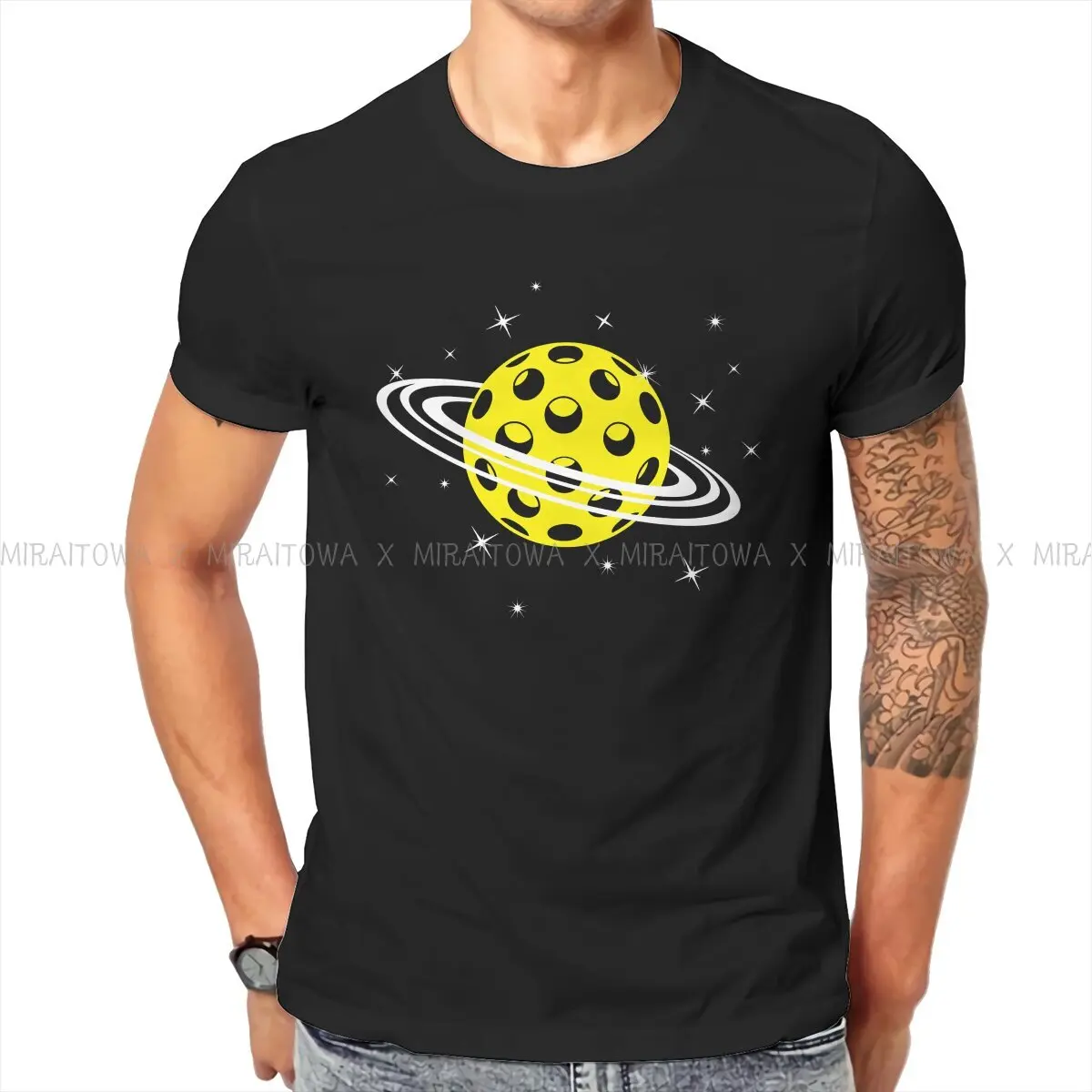 

Pickleball Sport Pure Cotton TShirt Space Classic T Shirt Oversized Men Clothes New Design