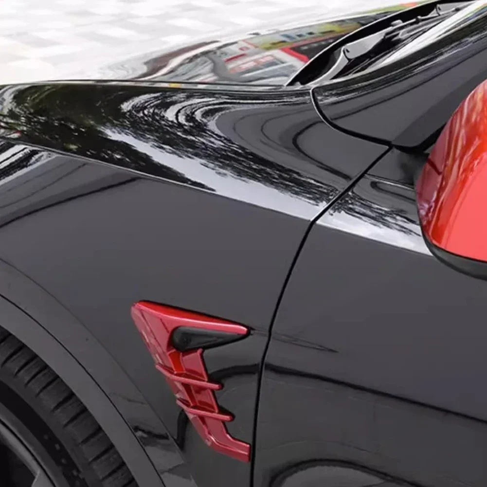 2 Stück Auto-Seitenkamera-Schutzabdeckungen Aufkleber Dekorations-Sticker Modifikationszubehör für Tesla Model 3 Model Y 2018-2023 – Detail 10