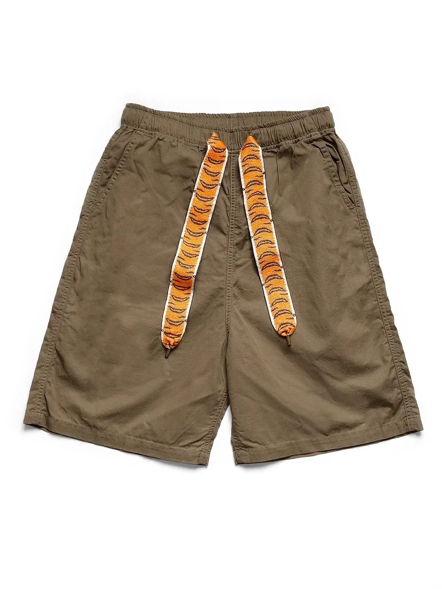 21SS Kapital Hirata and Hiroshi Tiger Stripe Casual Shorts Men's Women's American Loose Capris