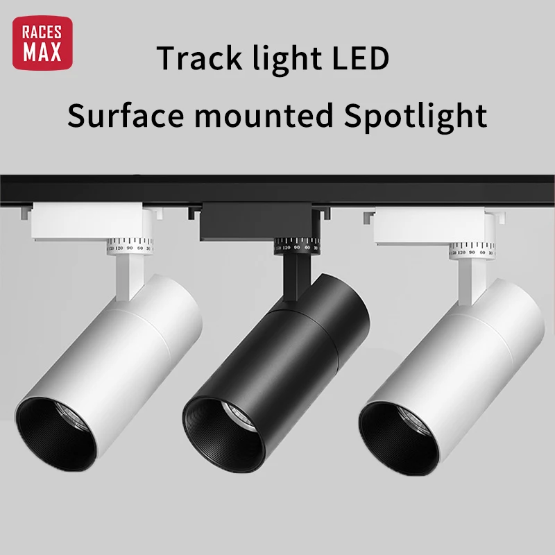 

Track Light LED 3000K 6500K Movable Rotatable Super Bright Household Spotlight Hotel Showroom Clothing Store COB Track Spotlight