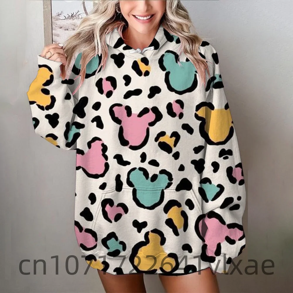 

2025 Disney Mickey and Minnieouterwears Street Minimalist Style Fashion 3D Pullover casual clothes long sleeve top hoodies y2k
