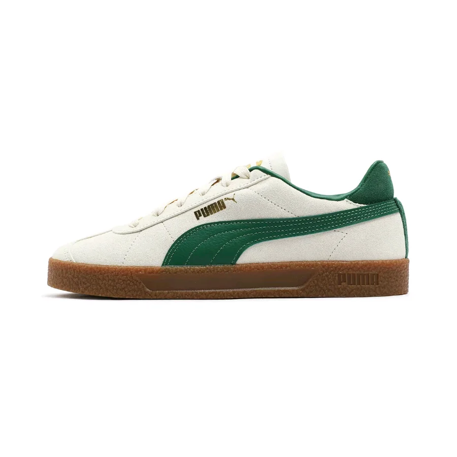 Puma Club NL T2: Zapatillas bajas minimalistas, elegantes, duraderas y ligeras (unisex), blancas y verdes 401514-05