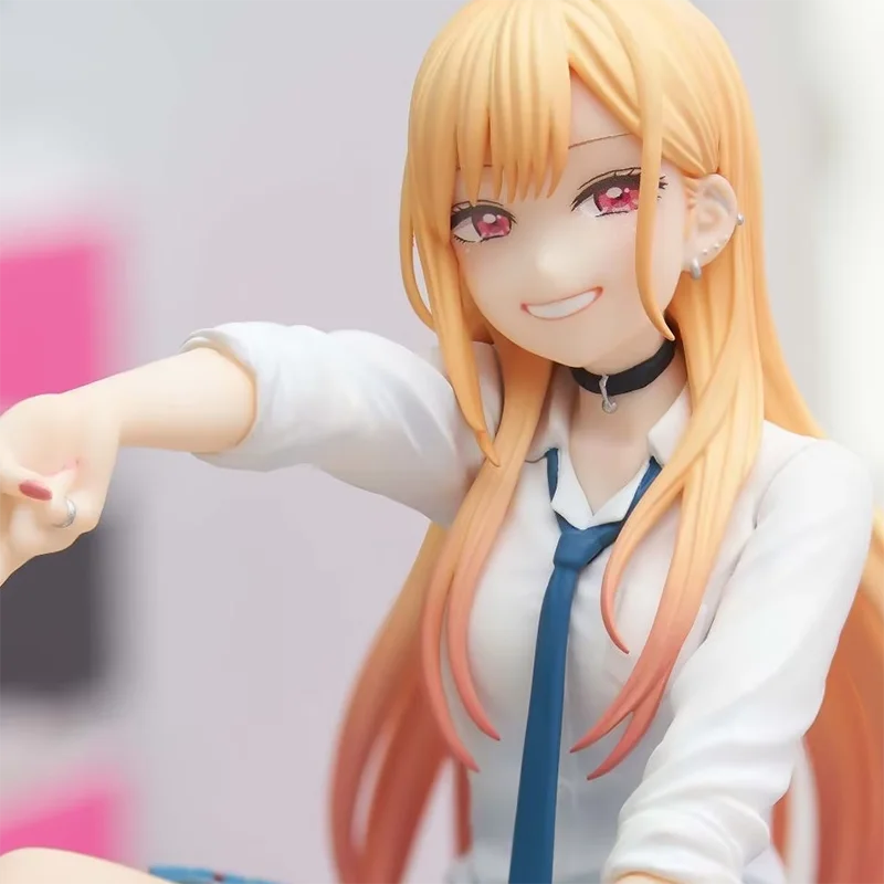 حقيقي بلدي اللباس حبيبي كيتاجاوا مارين يجلس موقف أنيمي نموذج لجسم تمثال جمع سطح المكتب الديكور في الأوراق المالية