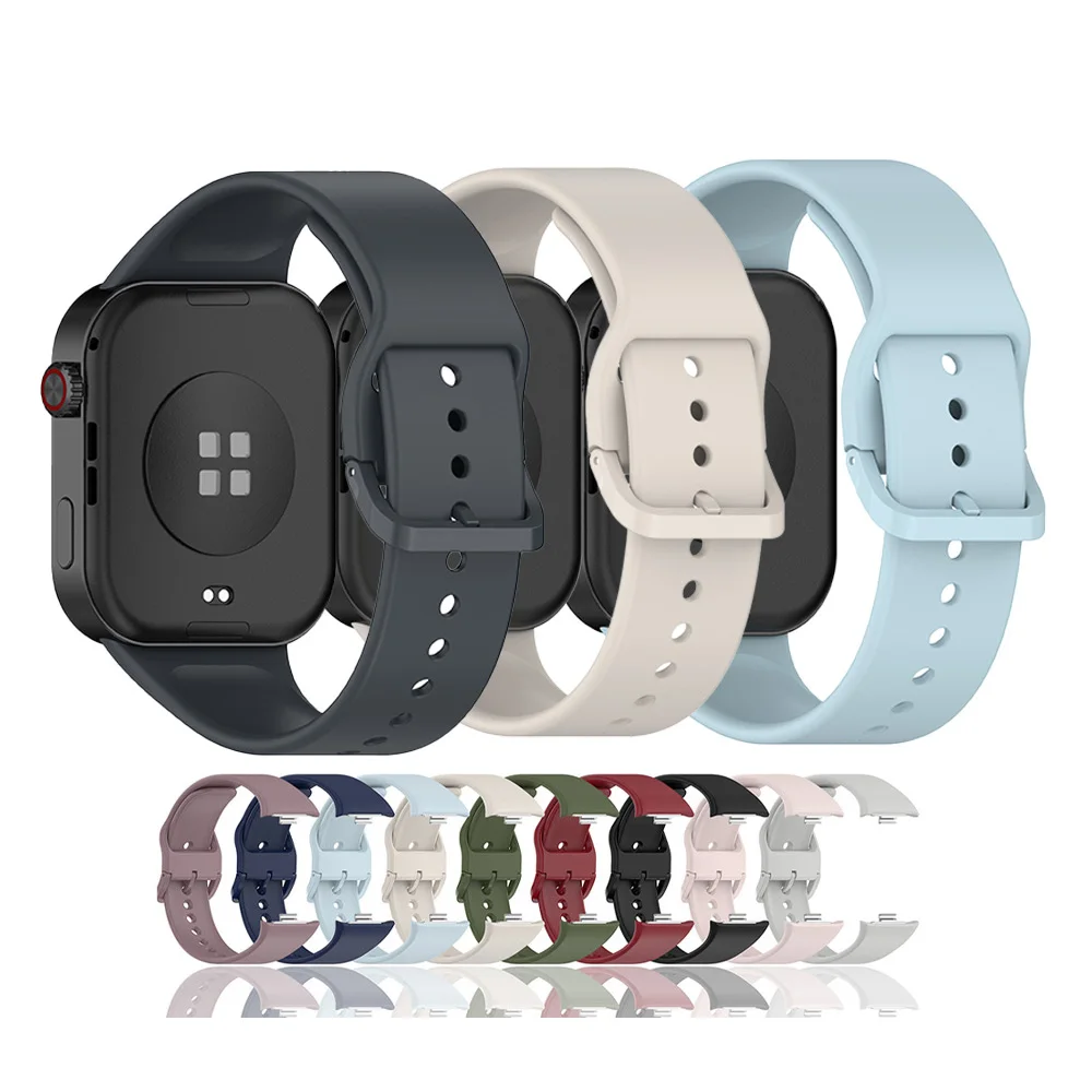 Silikonarmband für Redmi Watch 6 Offizieller Bandersatz für Redmi Watch 4 5 Sportarmband Mi Band 9 Pro 8Pro Bandzubehör