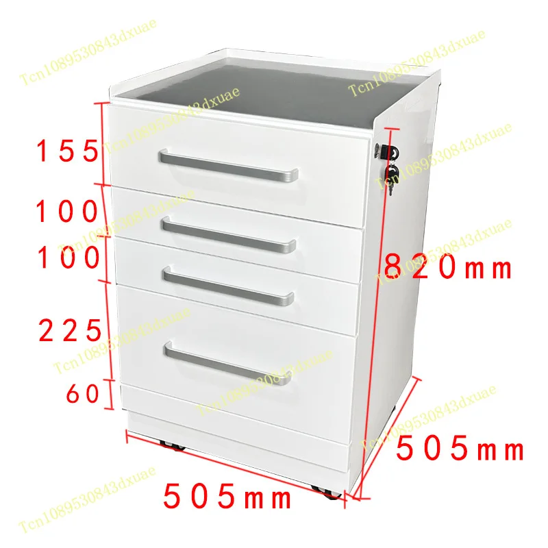 New Dental Mobile Side Cabinet Cold Rolled Steel Clinic Storage Cart Tool Sterile